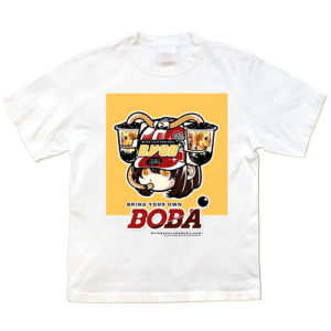 Boba Drink Hat Girl - Center Tee (Brown Sugar Flavor)