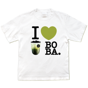 I LOVE BOBA (I ❤ BOBA) Tee (Matcha Flavor)