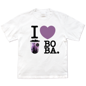 I LOVE BOBA (I ❤ BOBA) Tee (Taro Flavor)