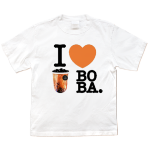I LOVE BOBA (I ❤ BOBA) Tee (Thai Tea Flavor)